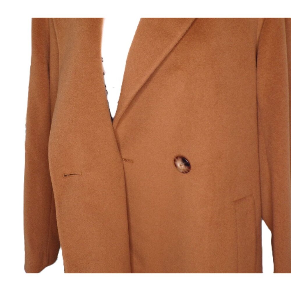 🆕FLEURETTE Luxe Wool Blend Coat Camel 10 - Picture 8 of 11